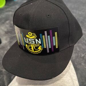 CPO pride light up hat, 4 different settings for the lights USN navy